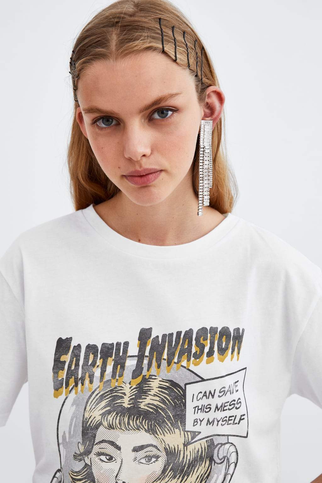 COMIC PRINT T-SHIRT
