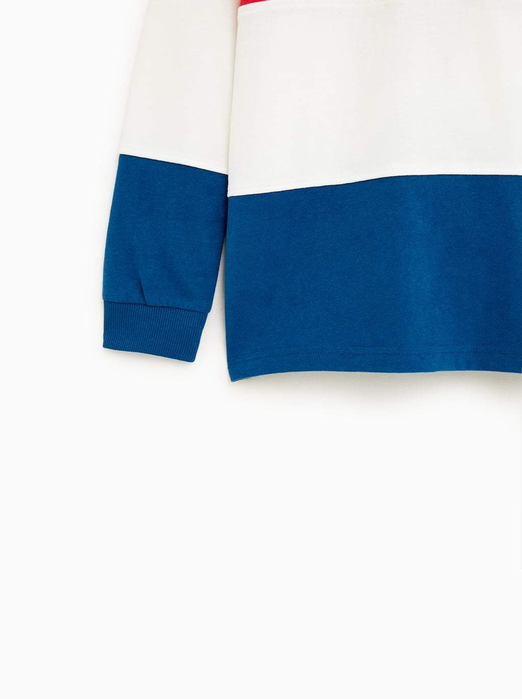 EMBROIDERED THREE-TONE POLO SHIRT