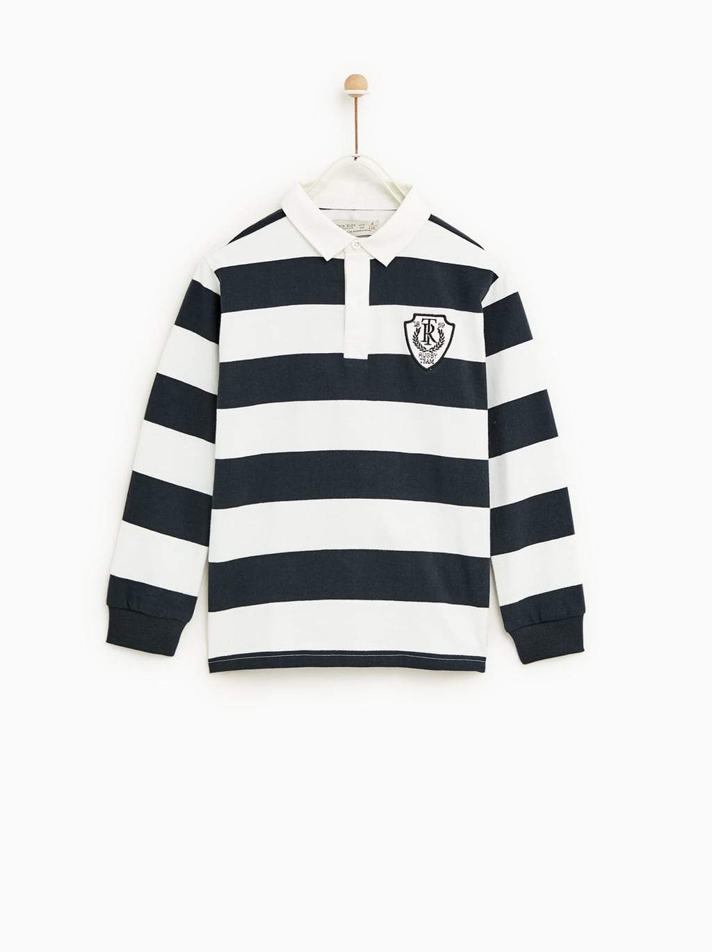 EMBROIDERED THREE-TONE POLO SHIRT