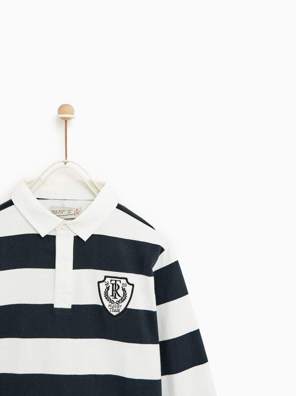 EMBROIDERED THREE-TONE POLO SHIRT