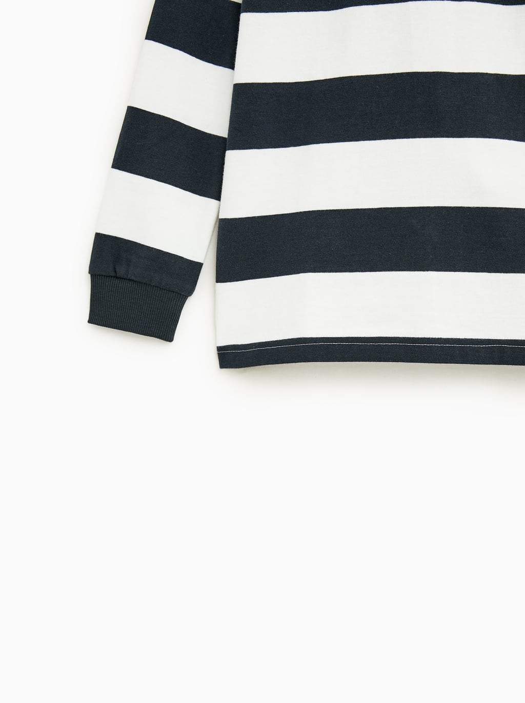 EMBROIDERED THREE-TONE POLO SHIRT