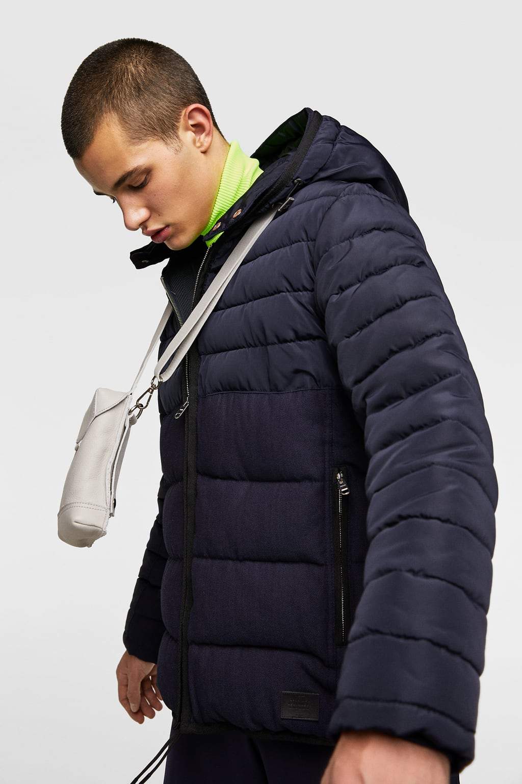 CONTRAST PUFFER JACKET