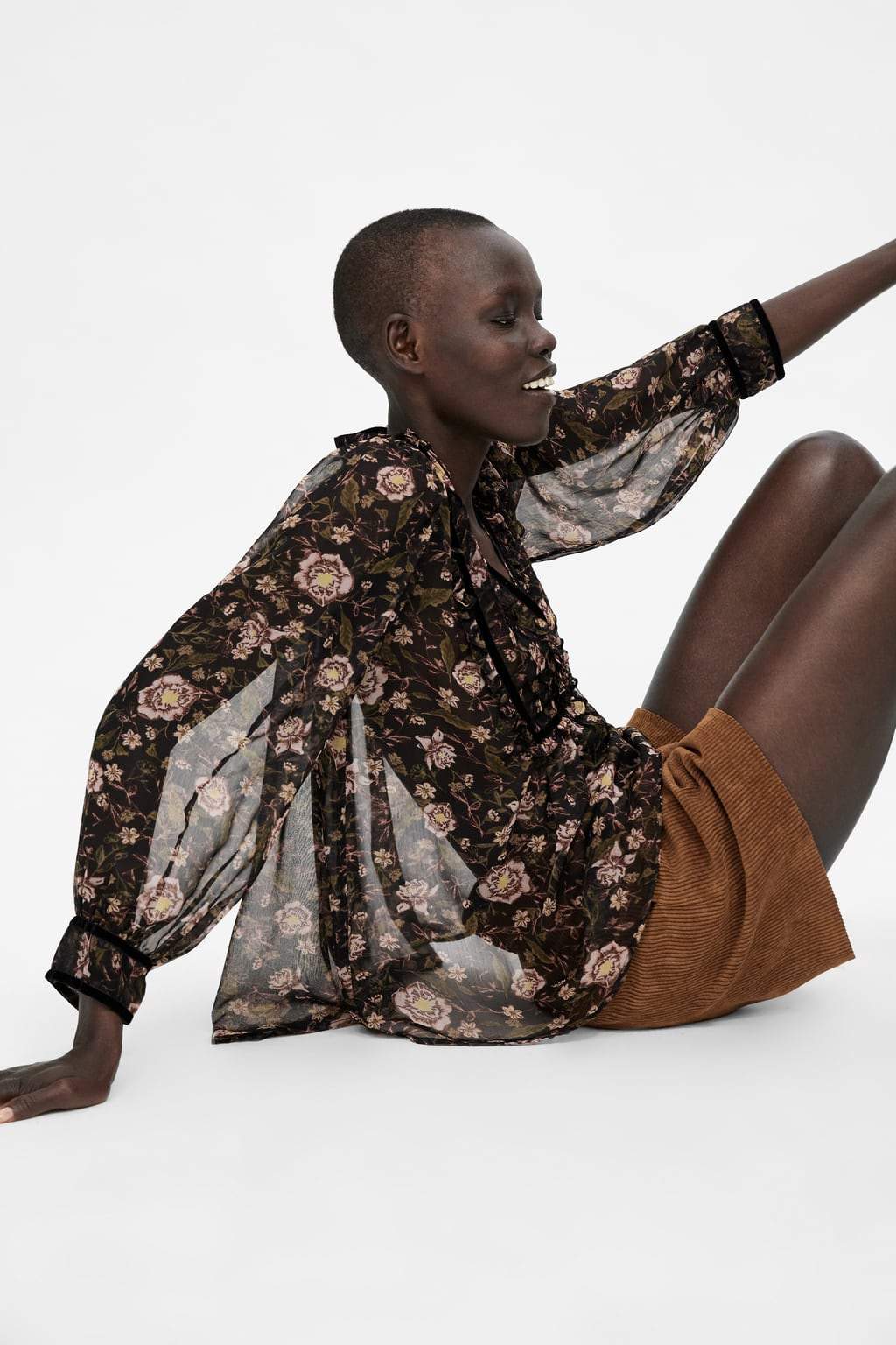 FLORAL PRINT BLOUSE