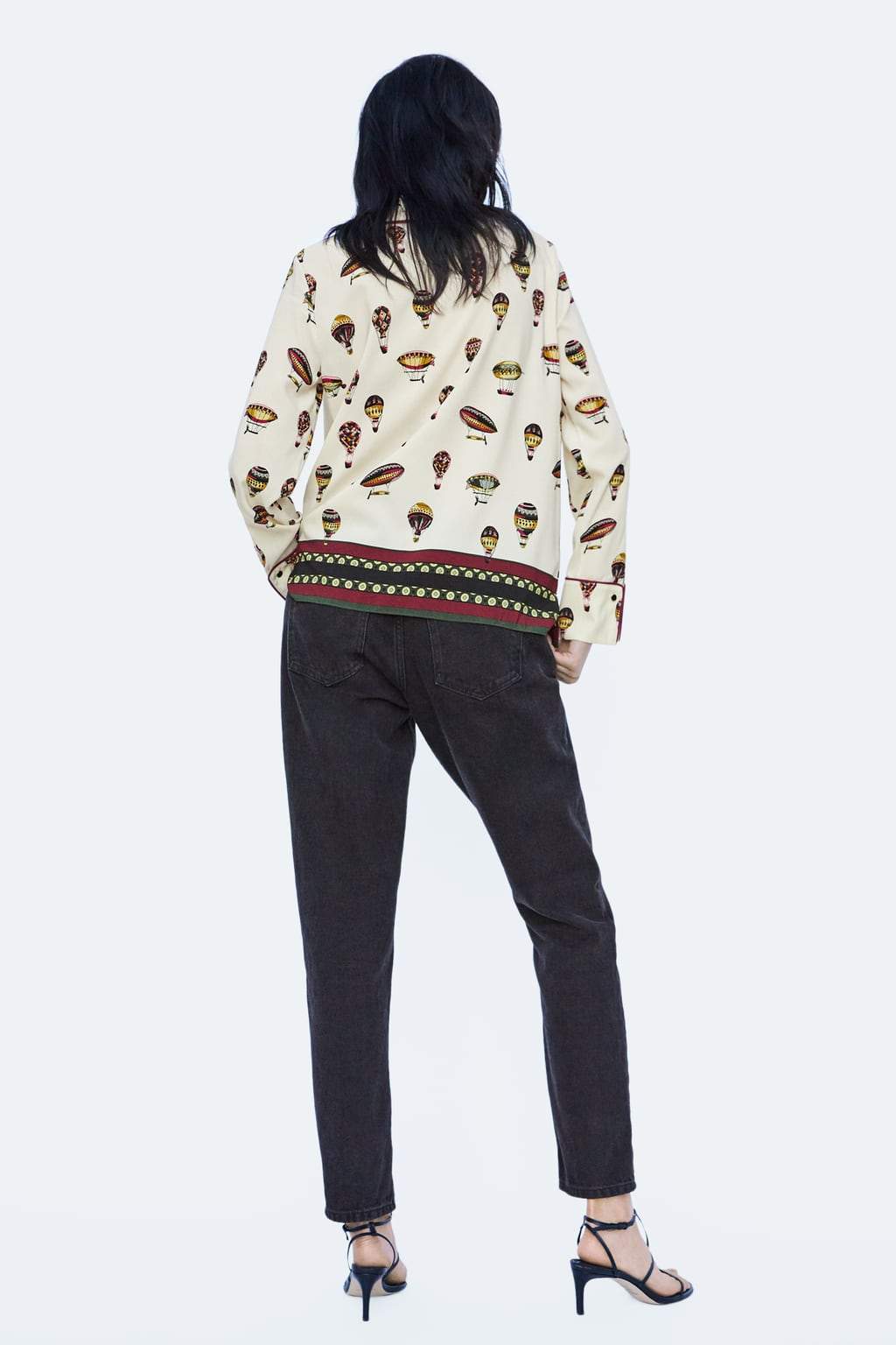 BALLOON PRINT BLOUSE