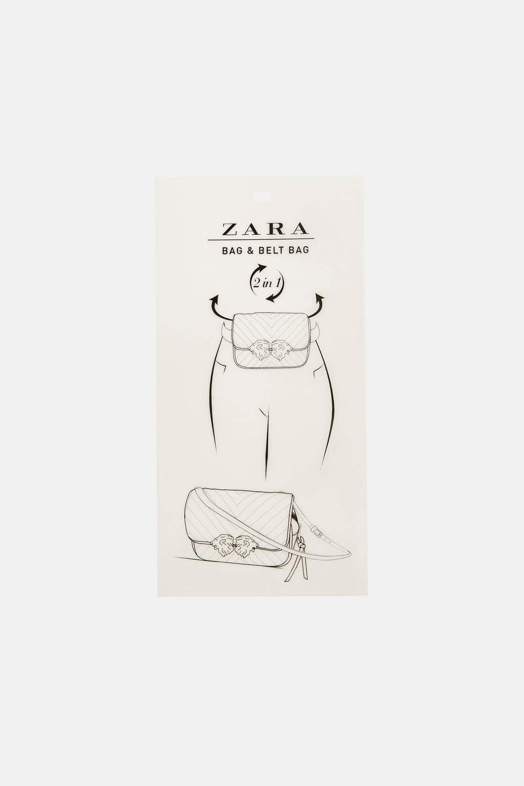 CROSSBODY BELT BAG WITH LION DETAILS