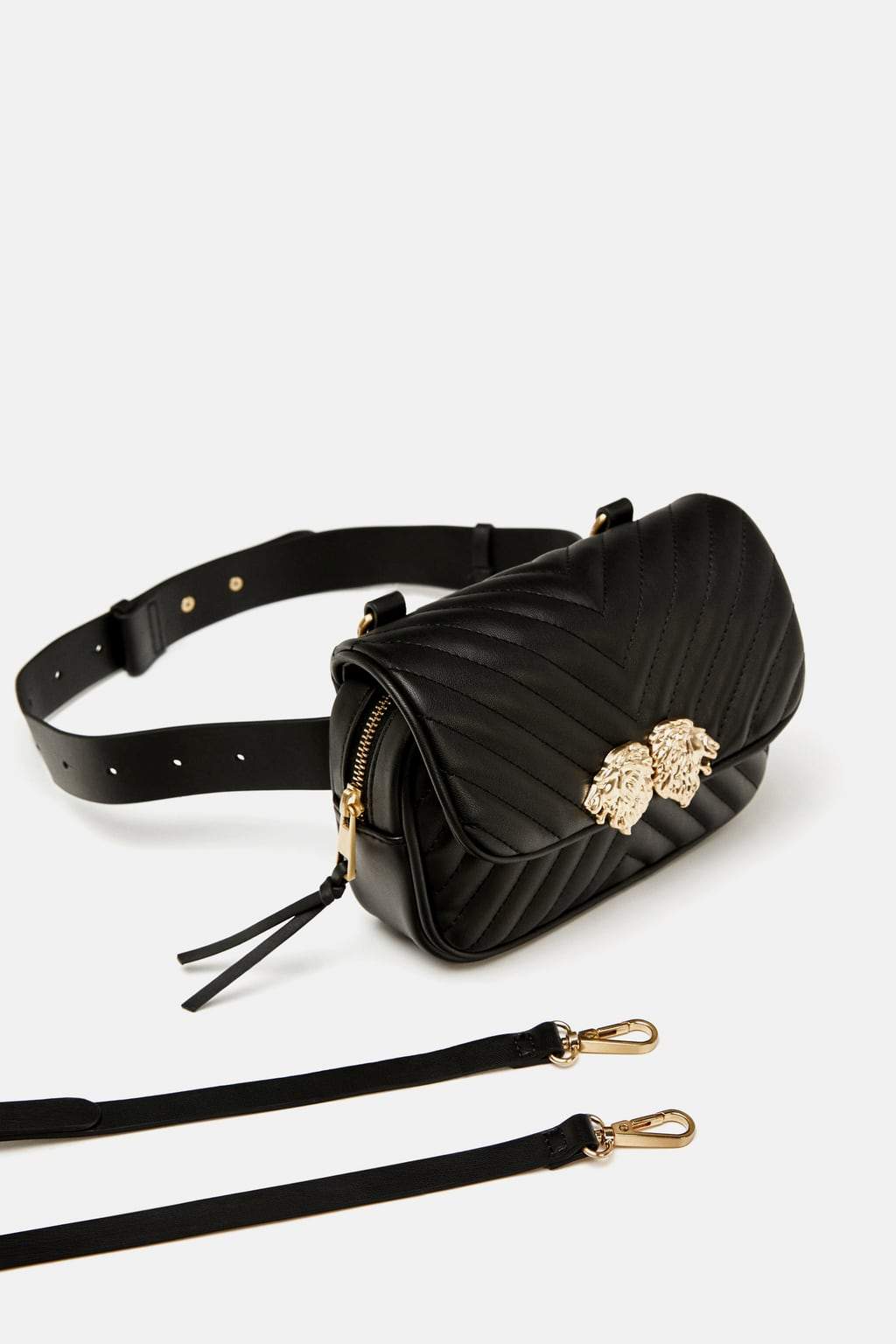 CROSSBODY BELT BAG WITH LION DETAILS