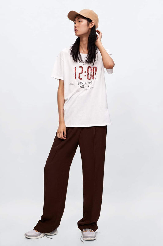 BEJEWELLED SLOGAN T-SHIRT