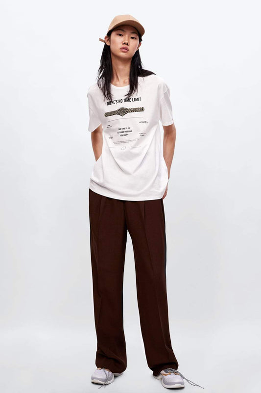 BEJEWELLED SLOGAN T-SHIRT