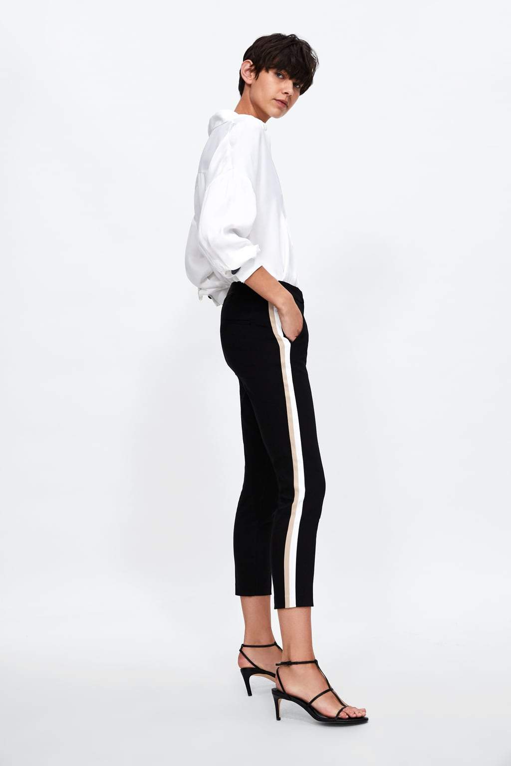 JOGER WAIST TROUSERS WITH SIDE STRIPES
