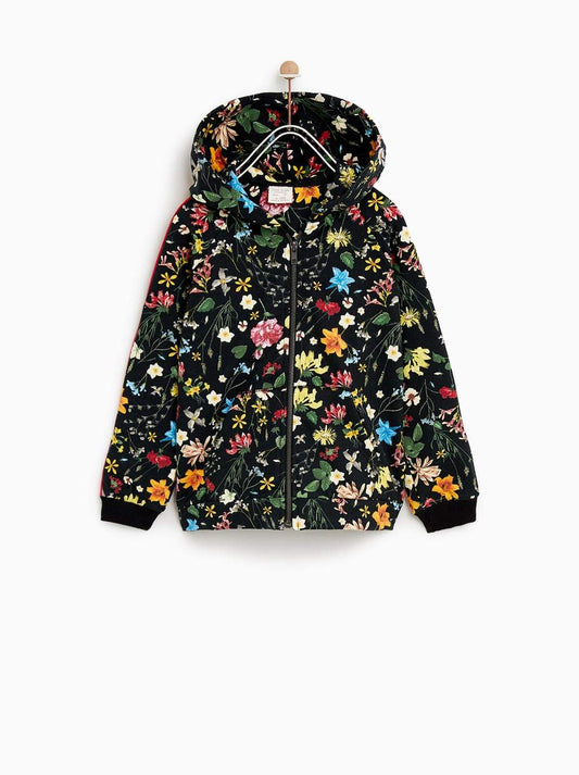 FLORAL BOMBER JACKET